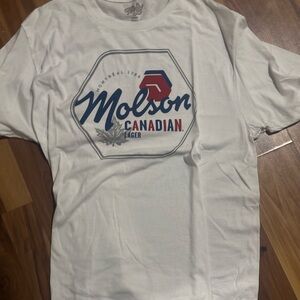 White Molson Canadian Lager T-Shirt